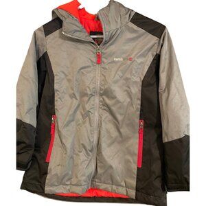 Boys Swiss Tech Winter Coat size M (8) Gray/Red